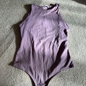 Amazon Women's Lavender Sleeveless Bodysuit